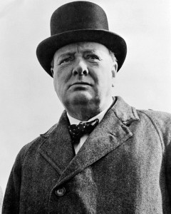 Winston Churchill, aleshores ministre de Marina.